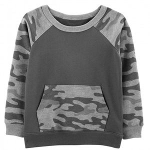 Carter’s Boys Camo French Terry Pullover Shirt